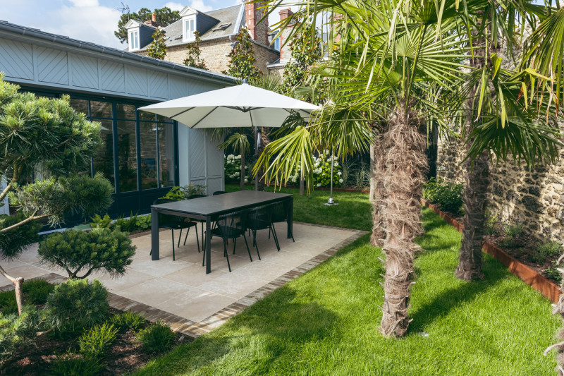 Dallage, maçonnerie, Jardin d'Ambiance à Pleslin Trigavou